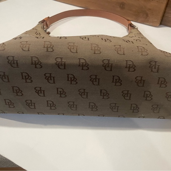 Dooney & Bourke Brown Monogram Shoulder Bag - Picture 3 of 10